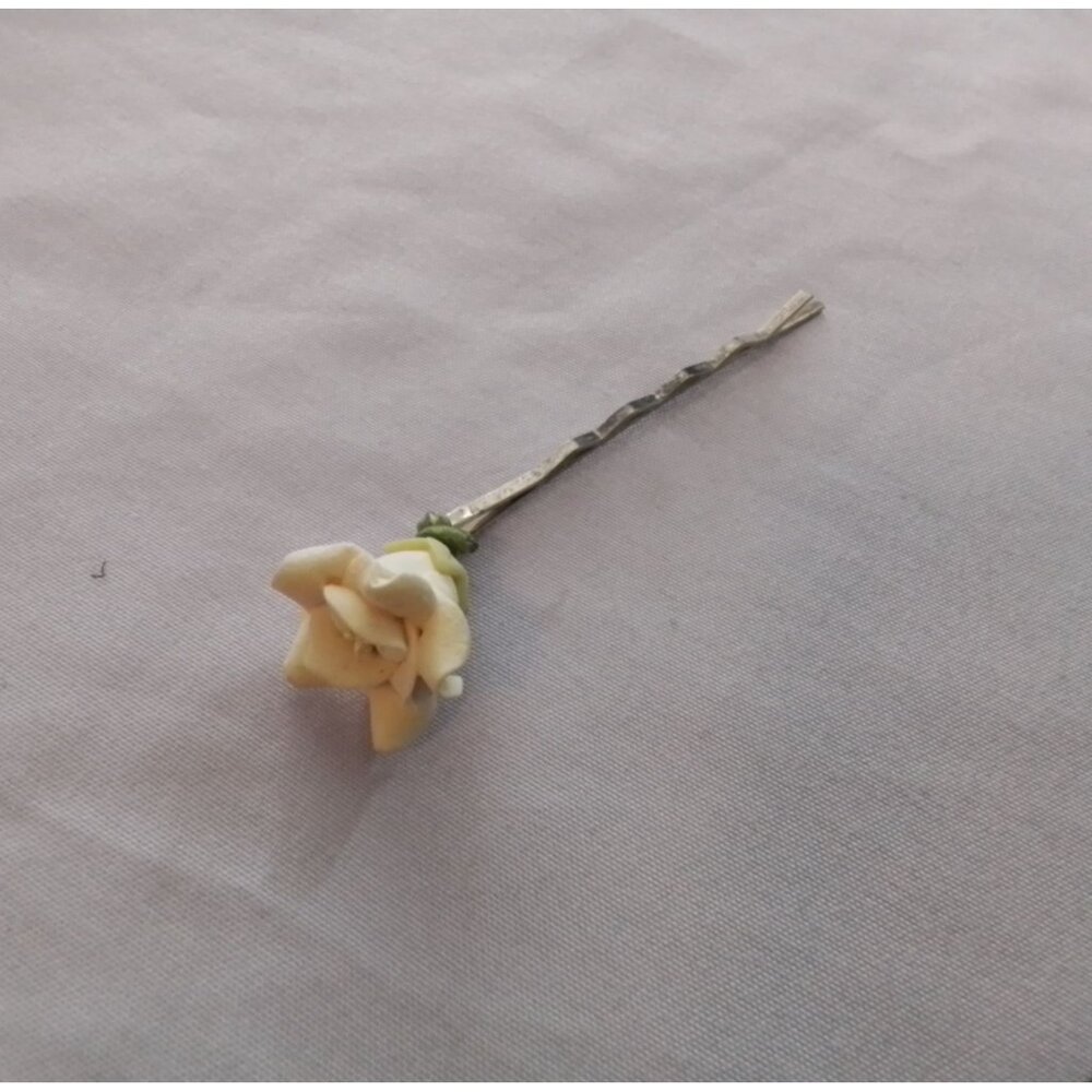 Vintage Rose Flower Hair Bobby Pin